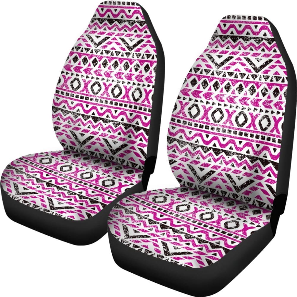 Aztec Hot Pink And Black Car Seat Covers 174510 - YourCarButBetter