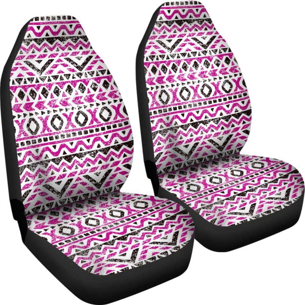 Aztec Hot Pink And Black Car Seat Covers 174510 - YourCarButBetter