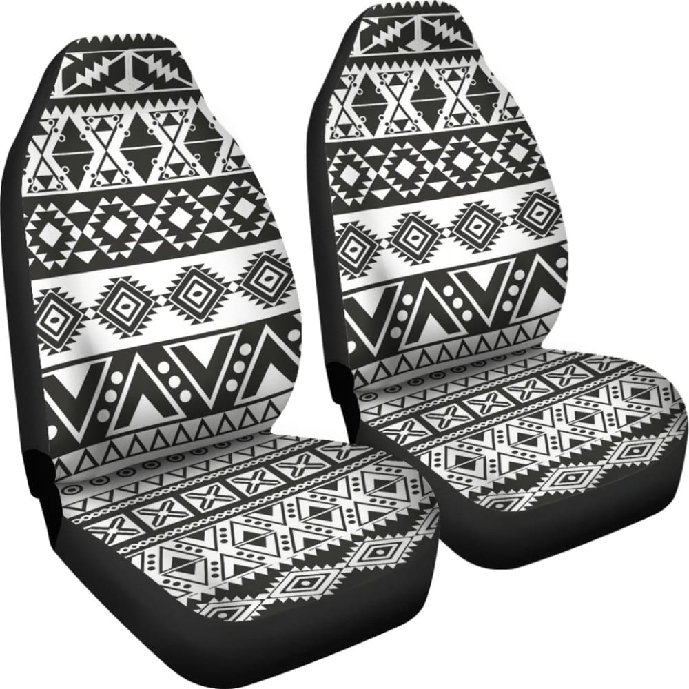 Aztec Pattern Black And White Car Seat Cover 174510 - YourCarButBetter
