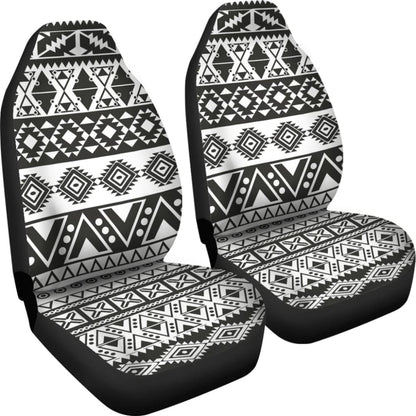 Aztec Pattern Black And White Car Seat Cover 174510 - YourCarButBetter