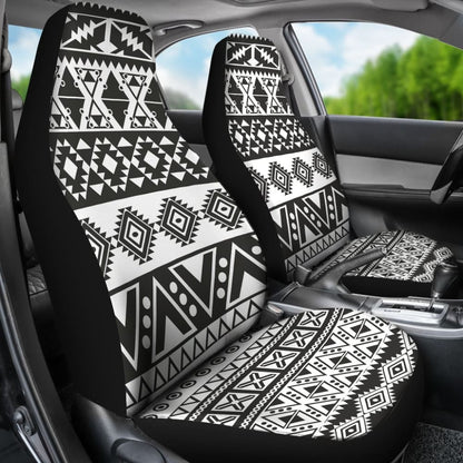 Aztec Pattern Black And White Car Seat Cover 174510 - YourCarButBetter