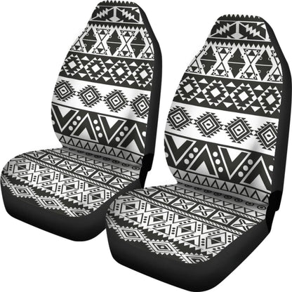 Aztec Pattern Black And White Car Seat Cover 174510 - YourCarButBetter