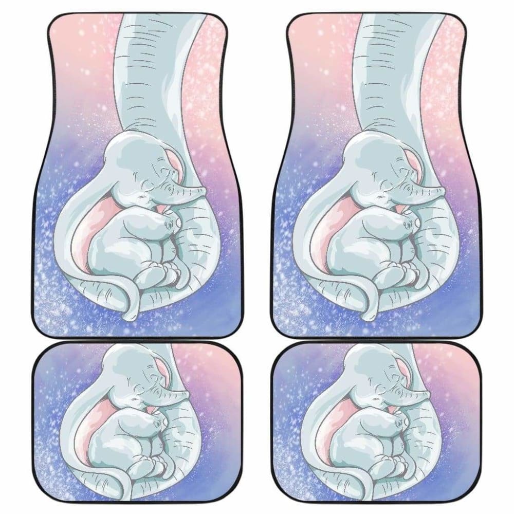 Baby Elephant Front And Back Car Mats 101819 - YourCarButBetter
