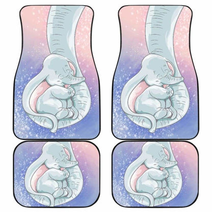 Baby Elephant Front And Back Car Mats 101819 - YourCarButBetter