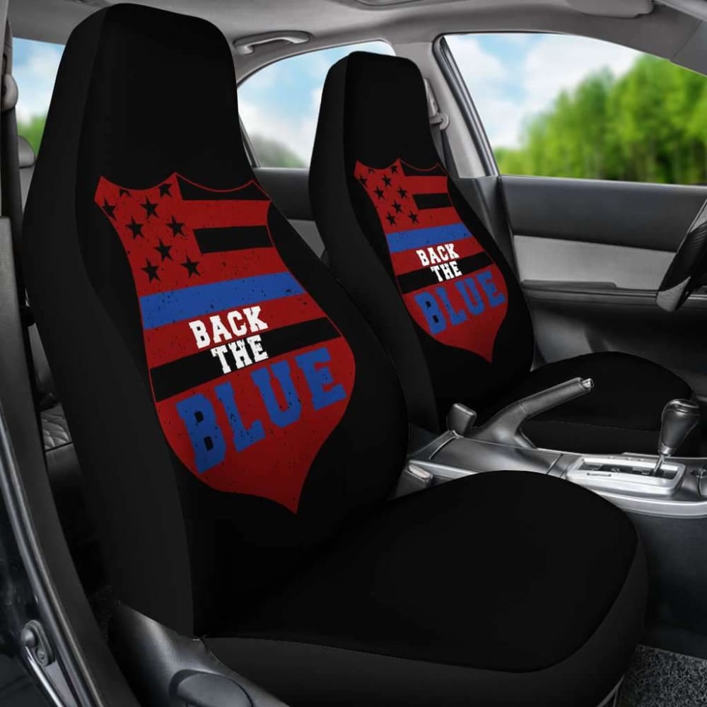 Back The Blue Police Usa Car Seat Covers - YourCarButBetter