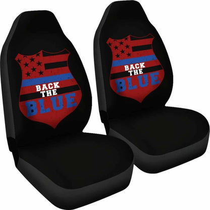 Back The Blue Police Usa Car Seat Covers - YourCarButBetter