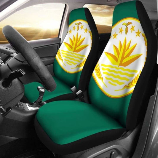 Bangladesh Coat Of Arms Car Seat Covers 105905 - YourCarButBetter