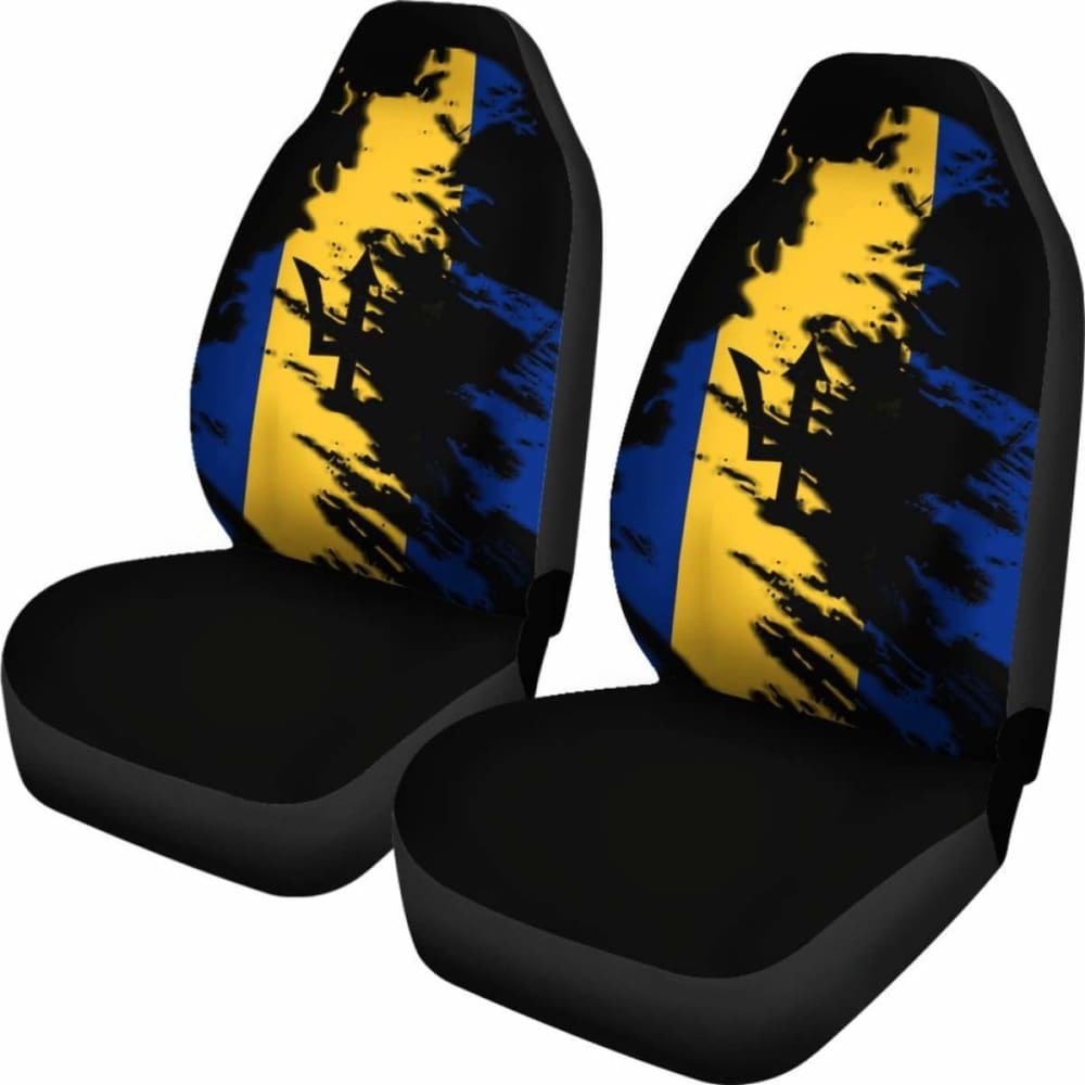 Barbados Flag Painting Car Seat Cover 4 221205 - YourCarButBetter