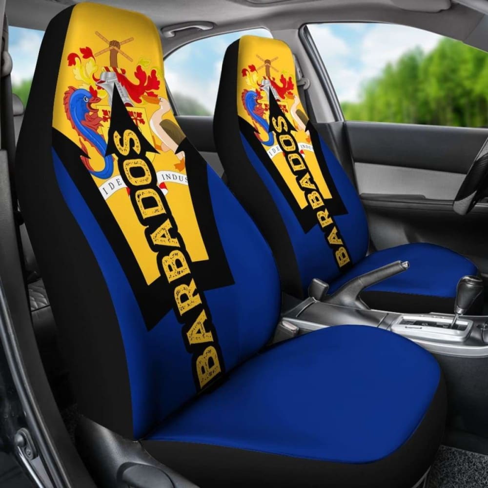 Barbados National Symbols Car Seat Covers 221205 - YourCarButBetter