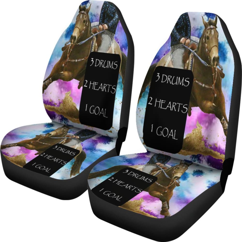 Barrel Racing Horse Car Seat Covers 103131 - YourCarButBetter