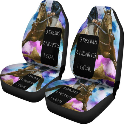 Barrel Racing Horse Car Seat Covers 103131 - YourCarButBetter