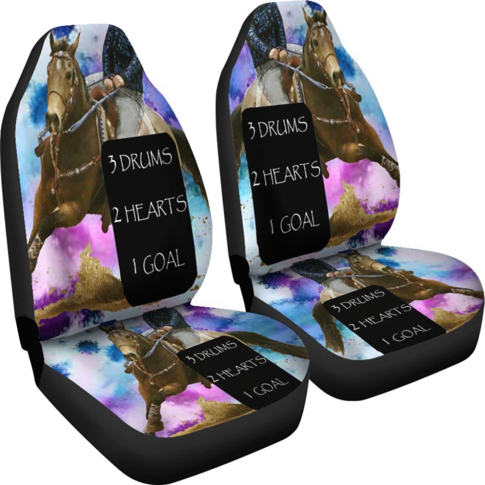 Barrel Racing Horse Car Seat Covers 103131 - YourCarButBetter