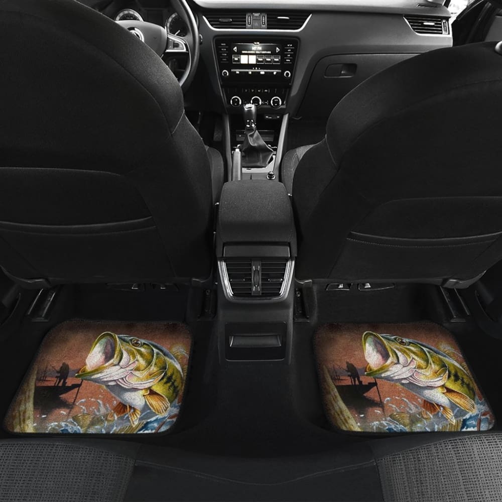 Bass Fishing Amazing Gift Ideas Car Floor Mats 210807 - YourCarButBetter