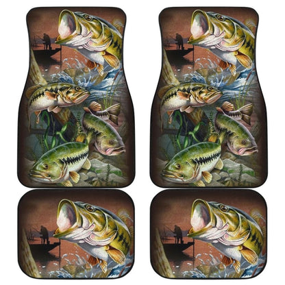 Bass Fishing Amazing Gift Ideas Car Floor Mats 210807 - YourCarButBetter