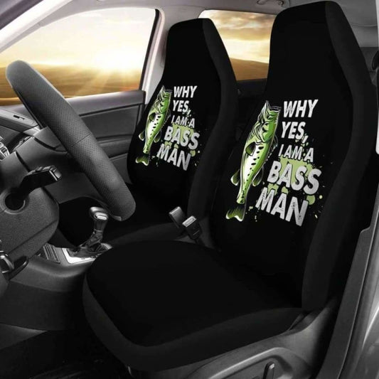 Bass Man Fishing Car Seat Covers 113208