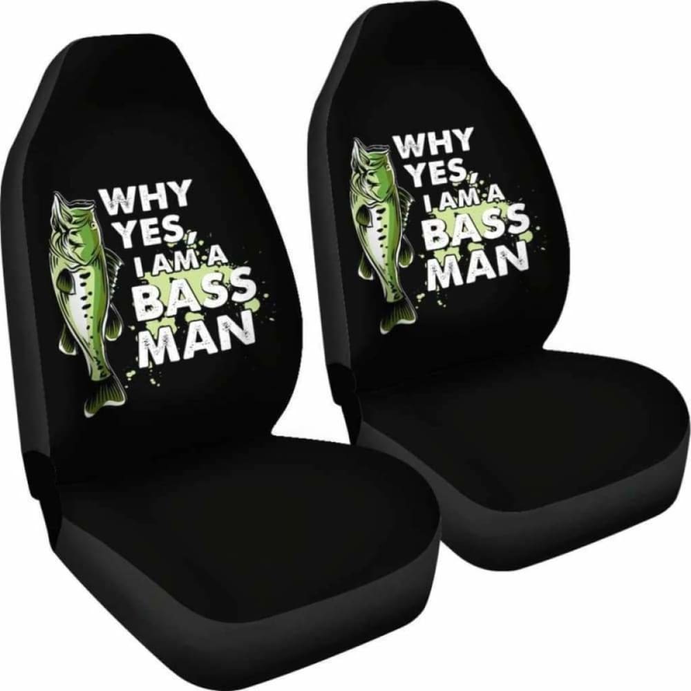 Bass Man Fishing Car Seat Covers 113208