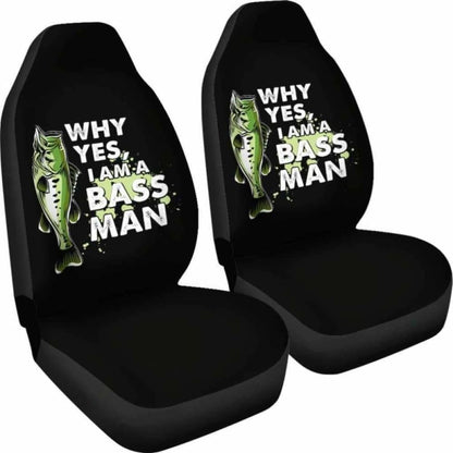 Bass Man Fishing Car Seat Covers 113208
