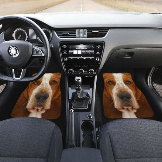 Basset Hound Dog Car Floor Mats Funny Dog Face 200410