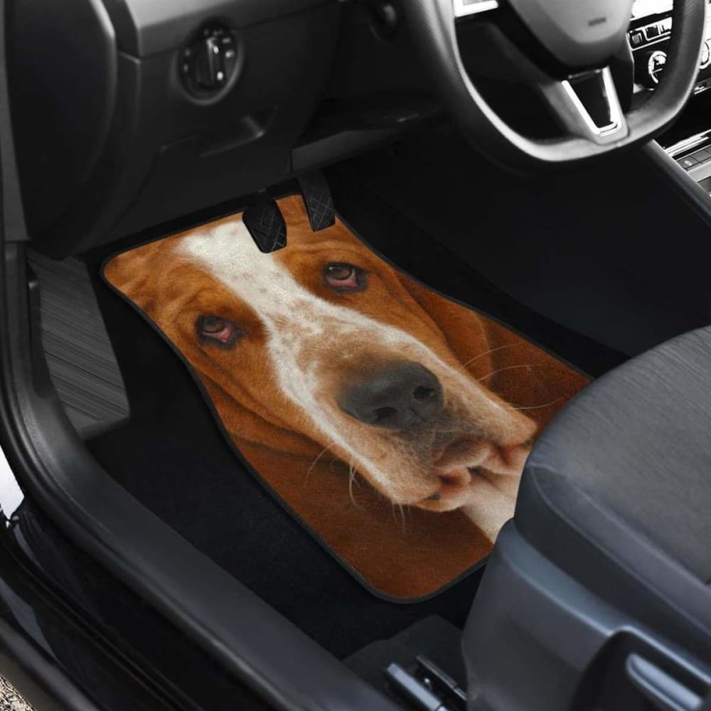 Basset Hound Dog Car Floor Mats Funny Dog Face 200410