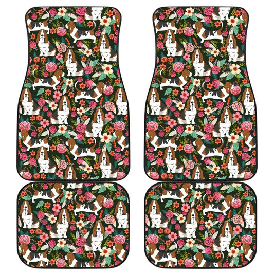 Basset Hound Dog Funny Gift Ideas Car Floor Mats 210402 - YourCarButBetter