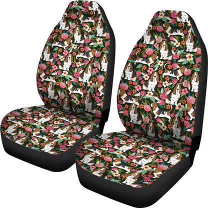 Basset Hound Dog Funny Gift Ideas Car Seat Covers 210402 - YourCarButBetter