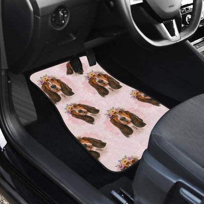 Basset Hound Dog Print Car Floor Mats 210402 - YourCarButBetter