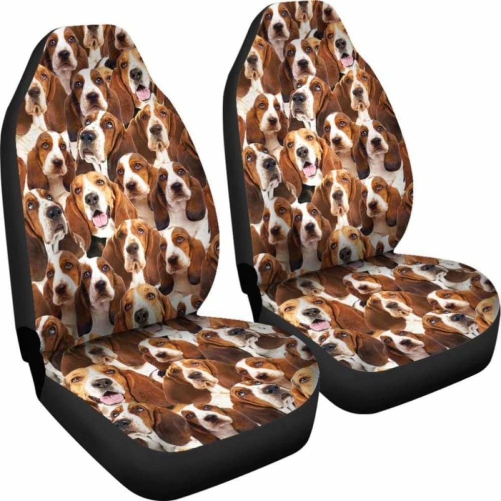 Basset Hound Full Face Car Seat Covers 200410