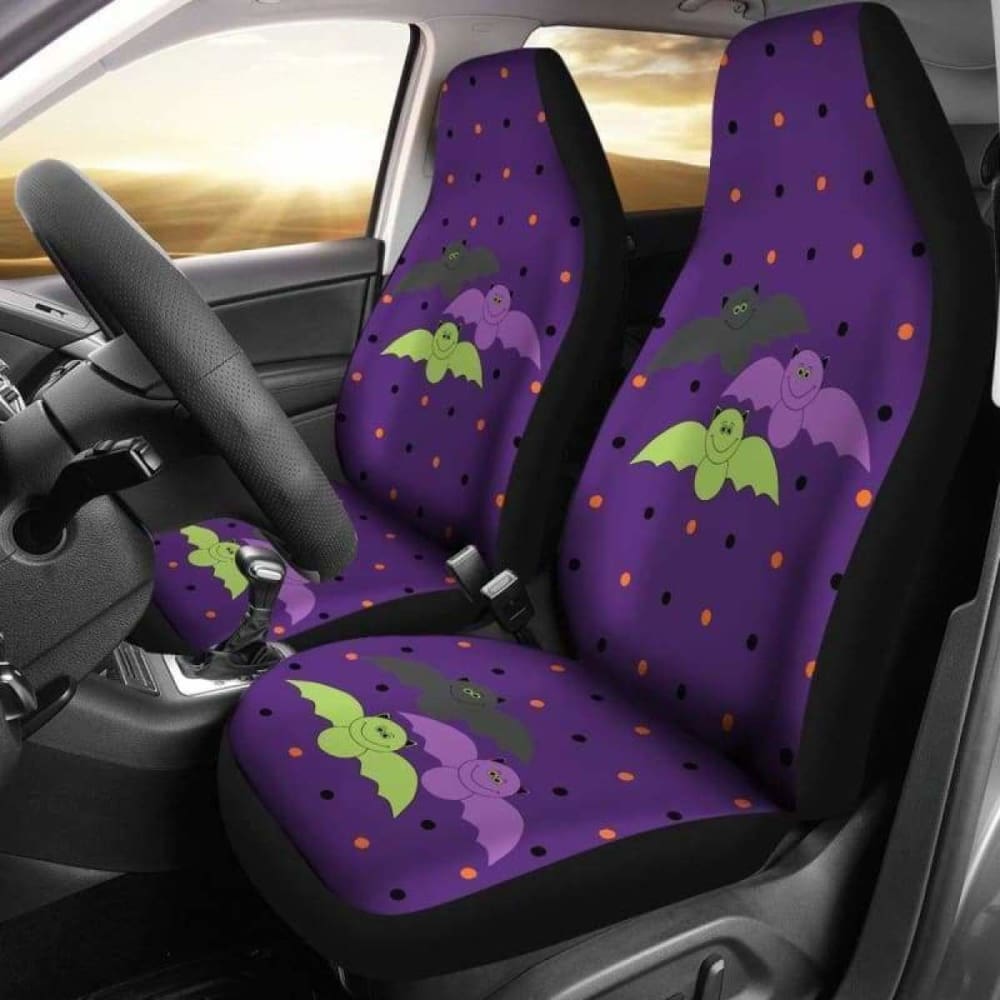 Bat Halloween Car Seat Covers 102802 - YourCarButBetter