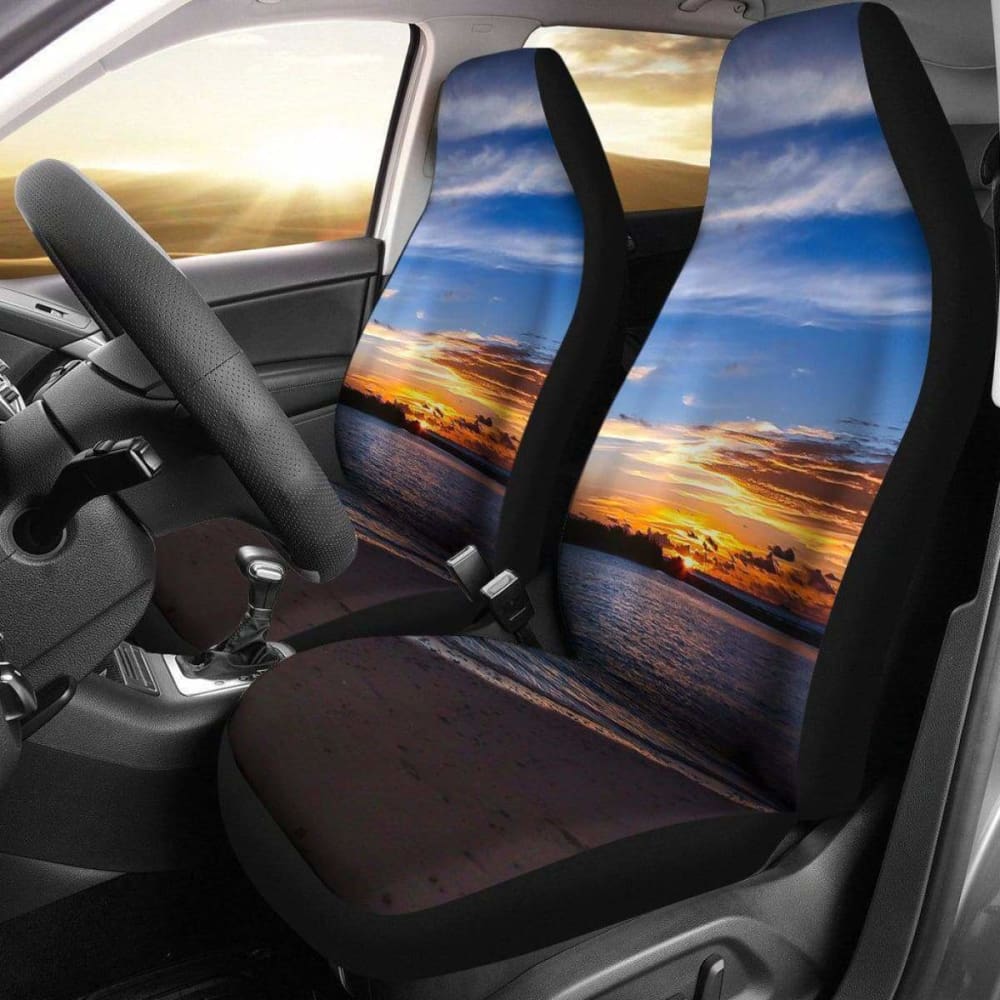 Beach Sunset Design Seat Covers 153908 - YourCarButBetter