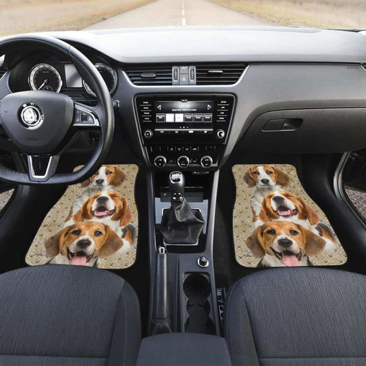Beagle Car Floor Mats Funny For Beagle Dog Lover 221205 - YourCarButBetter