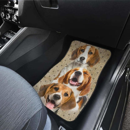 Beagle Car Floor Mats Funny For Beagle Dog Lover 221205 - YourCarButBetter