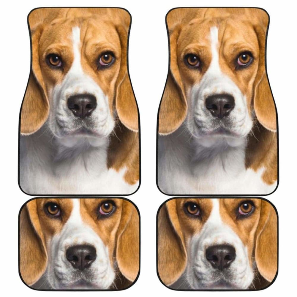 Beagle Dog Car Floor Mats Beagle Face 221205 - YourCarButBetter