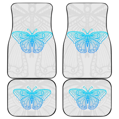 Beautiful Butterfly Blue Custom Car Floor Mats 212203 - YourCarButBetter
