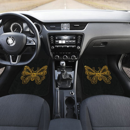 Beautiful Butterfly Gold Custom Car Floor Mats 212203 - YourCarButBetter