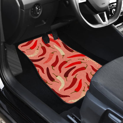 Beautiful Chili Peppers Pattern Car Floor Mats 212601 - YourCarButBetter