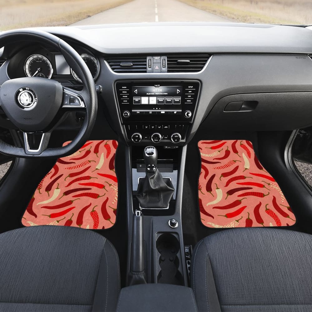 Beautiful Chili Peppers Pattern Car Floor Mats 212601 - YourCarButBetter