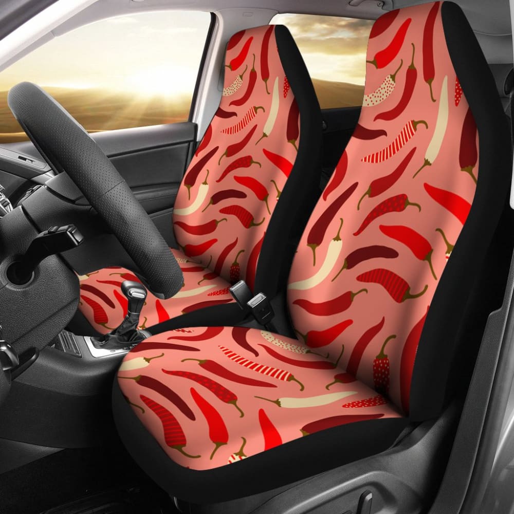 Beautiful Chili Peppers Pattern Car Seat Covers 212601 - YourCarButBetter