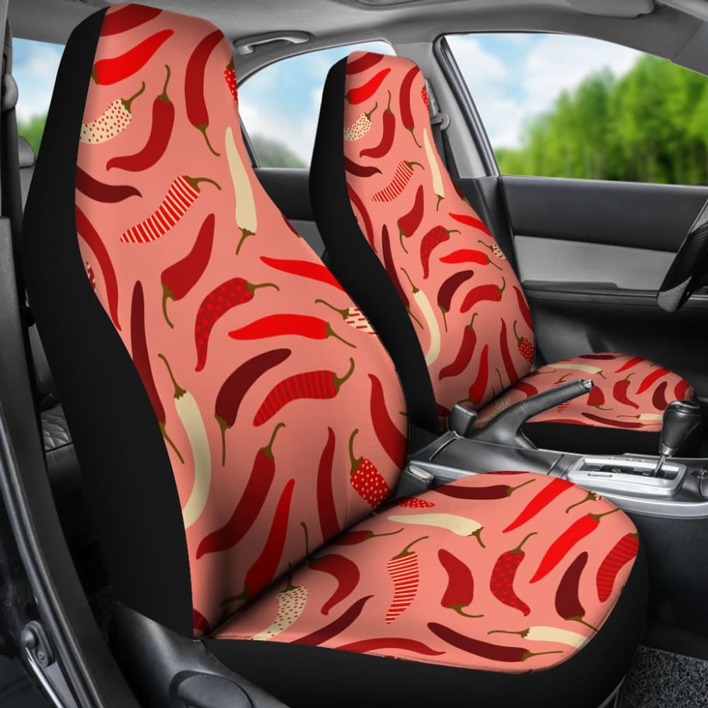 Beautiful Chili Peppers Pattern Car Seat Covers 212601 - YourCarButBetter