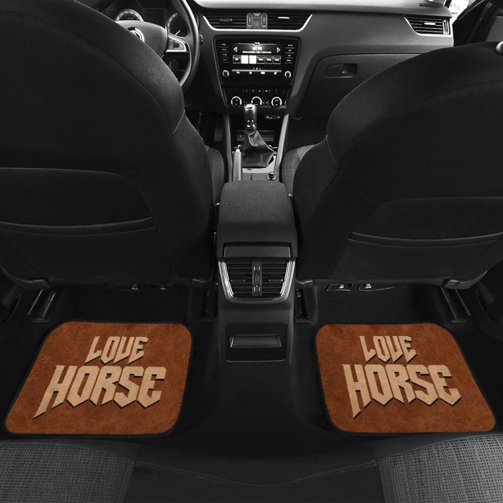 Beautiful Chocolate Horse Print Decor Car Floor Mats 211203