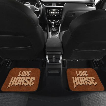Beautiful Chocolate Horse Print Decor Car Floor Mats 211203