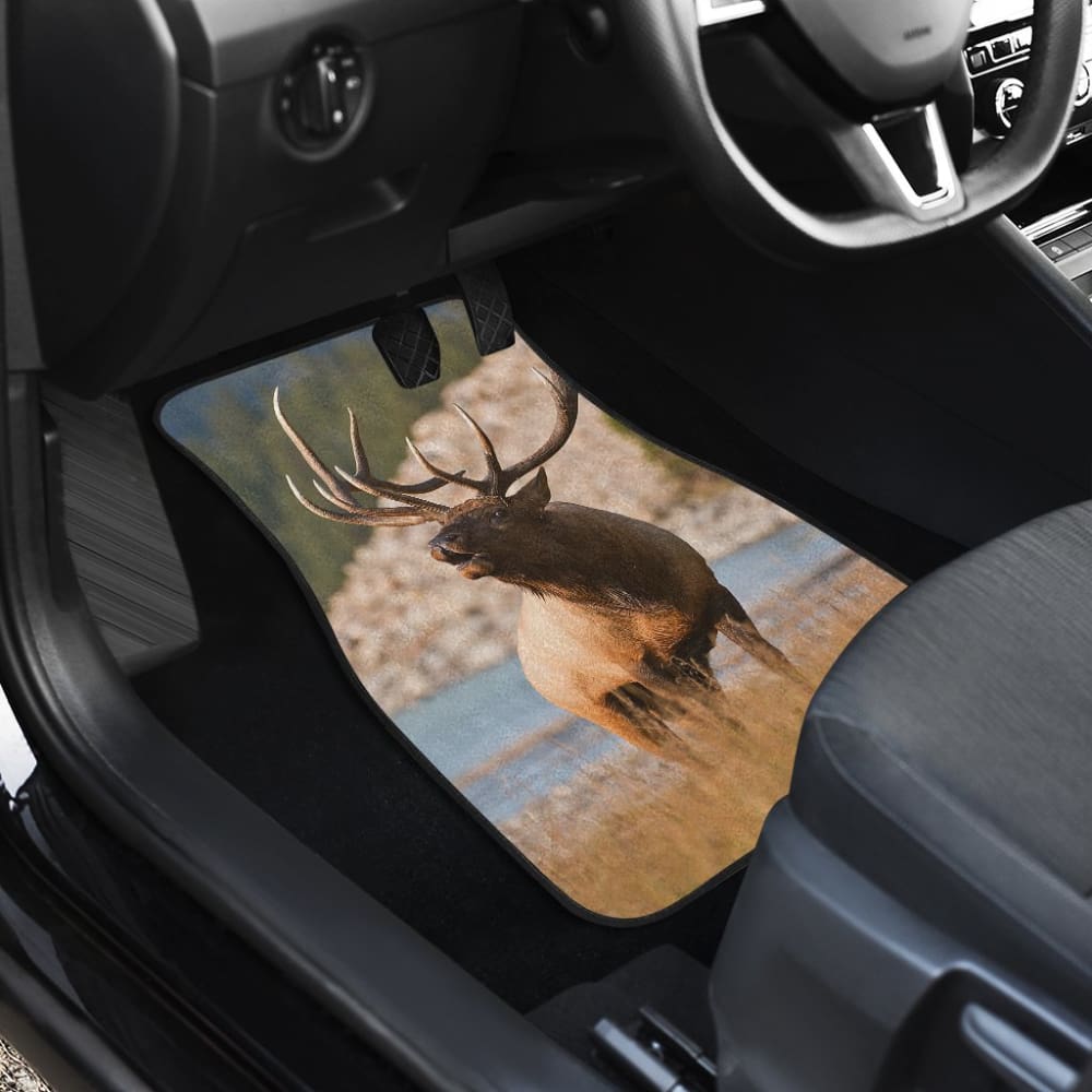 Beautiful Elk on River Car Floor Mat 210502 - YourCarButBetter