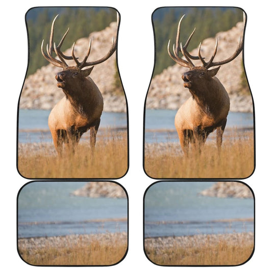 Beautiful Elk on River Car Floor Mat 210502 - YourCarButBetter
