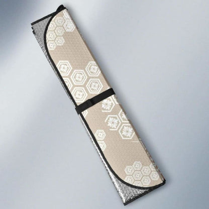 Beautiful Hexagon Japanese Pattern Car Auto Sun Shades 094201 - YourCarButBetter