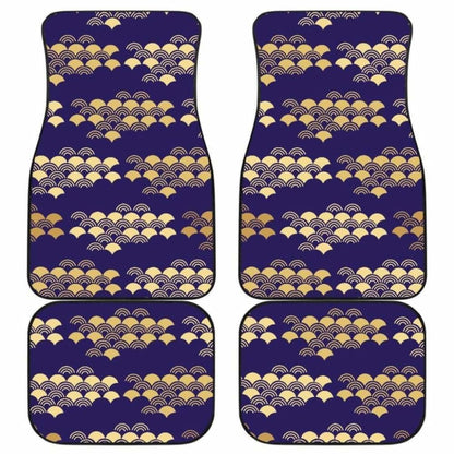 Beautiful Japanese Fan Pattern Front And Back Car Mats 094201 - YourCarButBetter