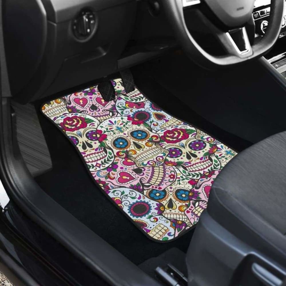 Beautiful Sugar Skull Car Mats 101207