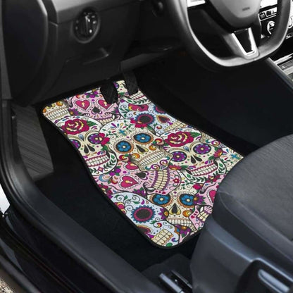 Beautiful Sugar Skull Car Mats 101207