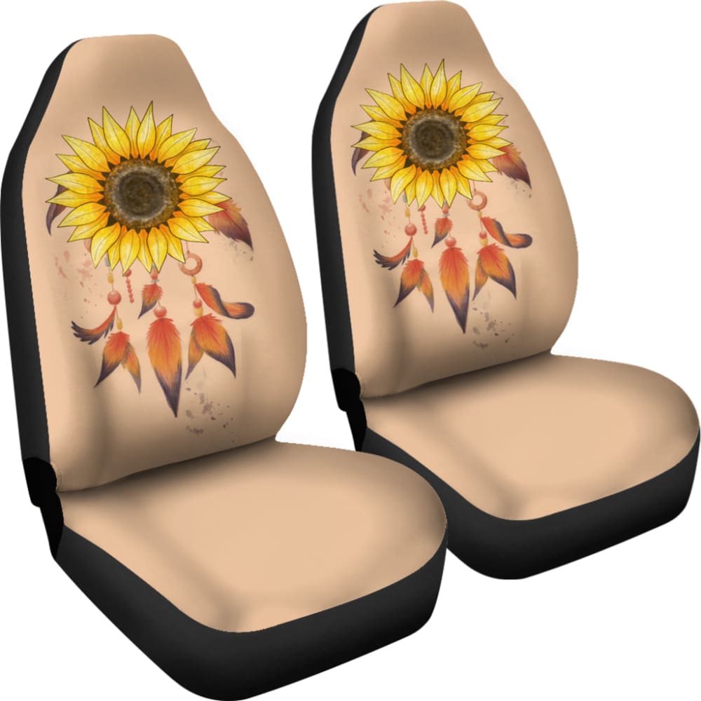 Beautiful Sunflowers Dreamcatcher Car Seat Covers 212503 - YourCarButBetter