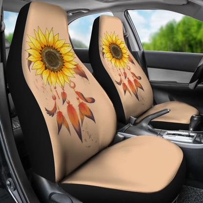 Beautiful Sunflowers Dreamcatcher Car Seat Covers 212503 - YourCarButBetter