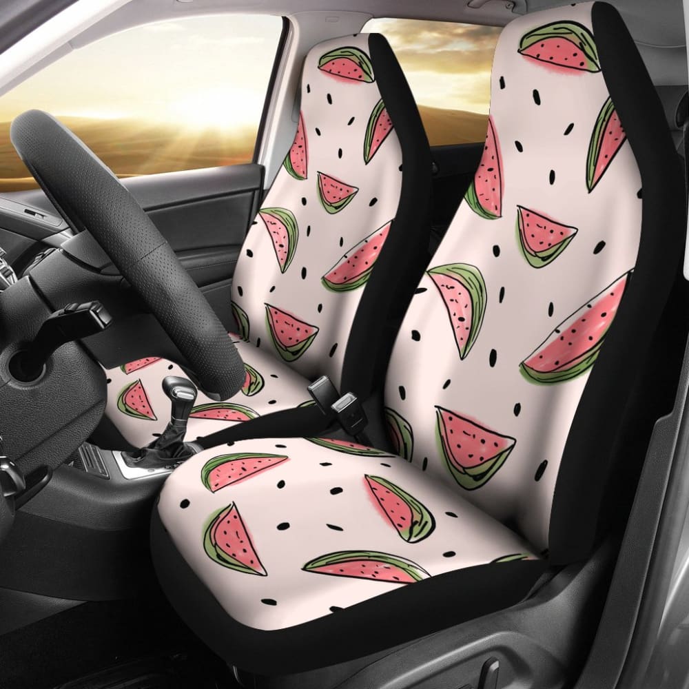 Beauty Art Watermelon Pattern Print Car Seat Covers 210507 - YourCarButBetter