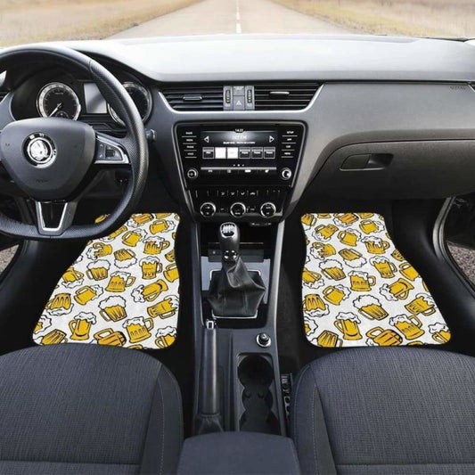 Beer Design Pattern Front And Back Car Mats 195016 - YourCarButBetter